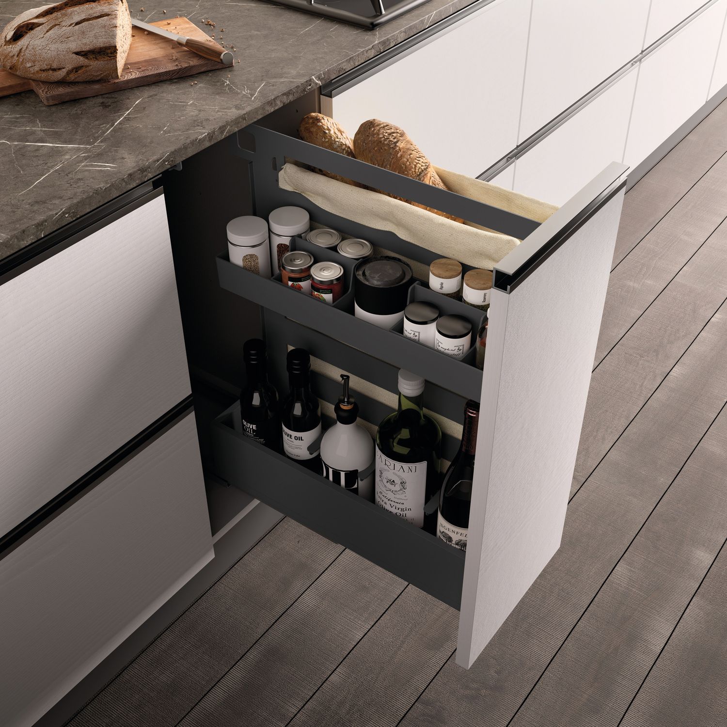 CAJÓN SUSPD SOUS-CHEF UNO GRIS ORION