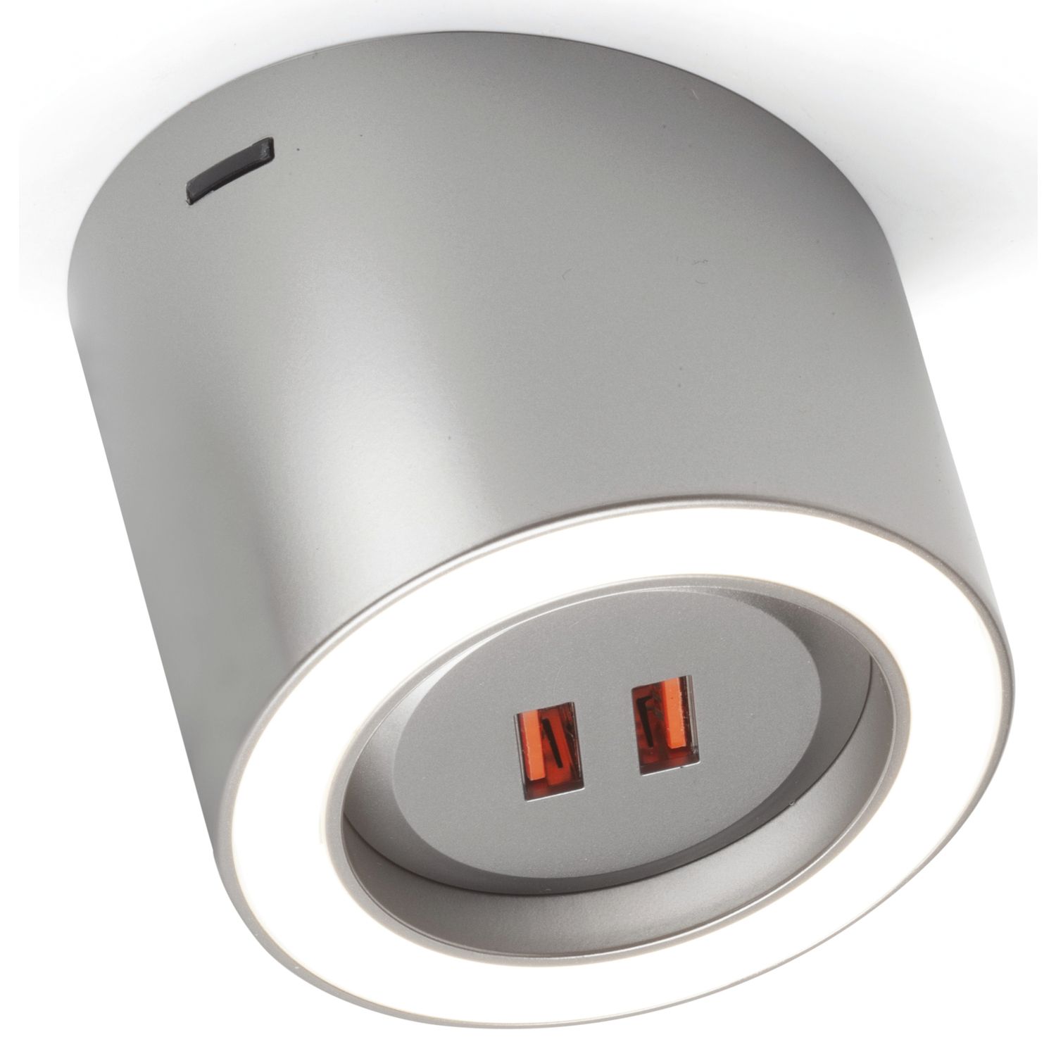 Foco LED Unika D-Motion con 2 tomas USB de 24 V integradas