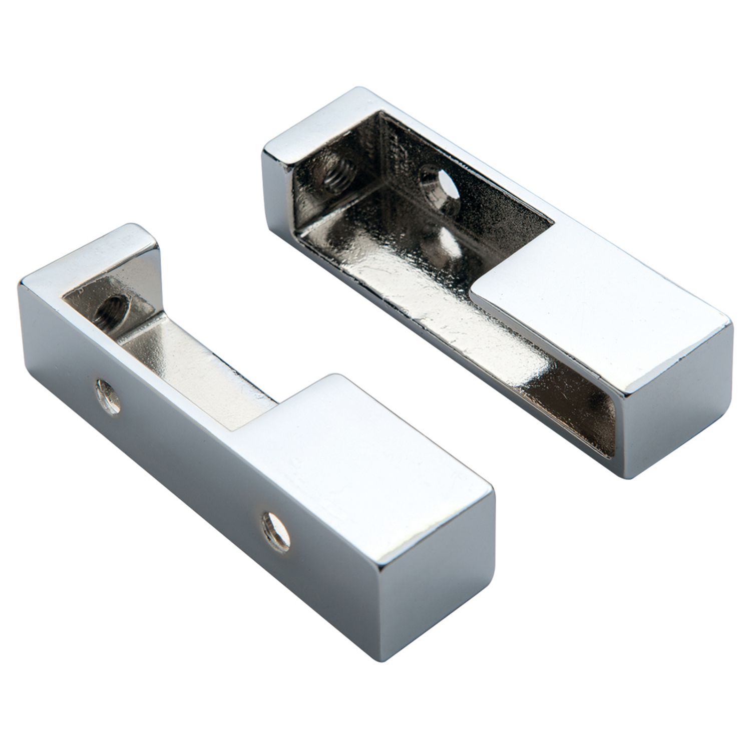 Soporte final para tubo de armario rectangular