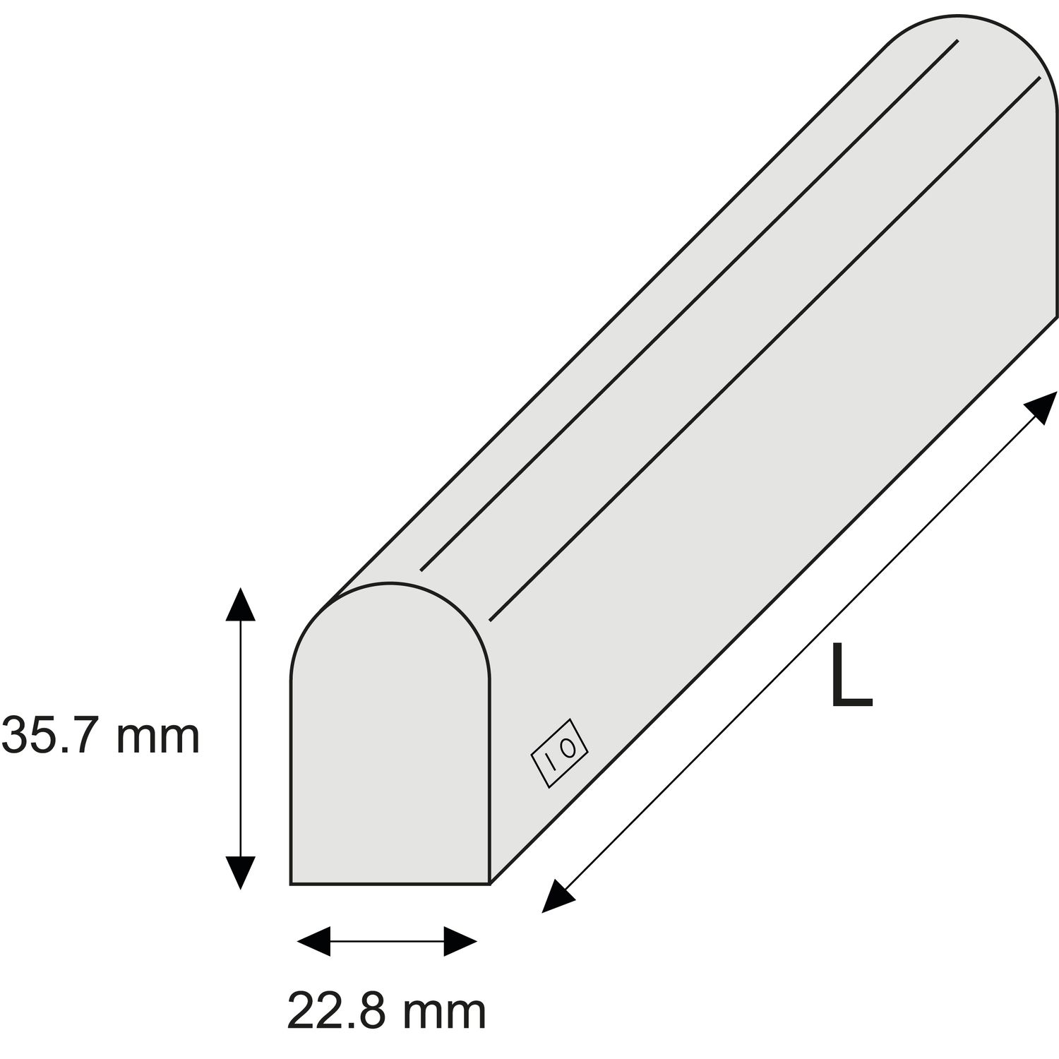 Luz LED termoplástica 230 V