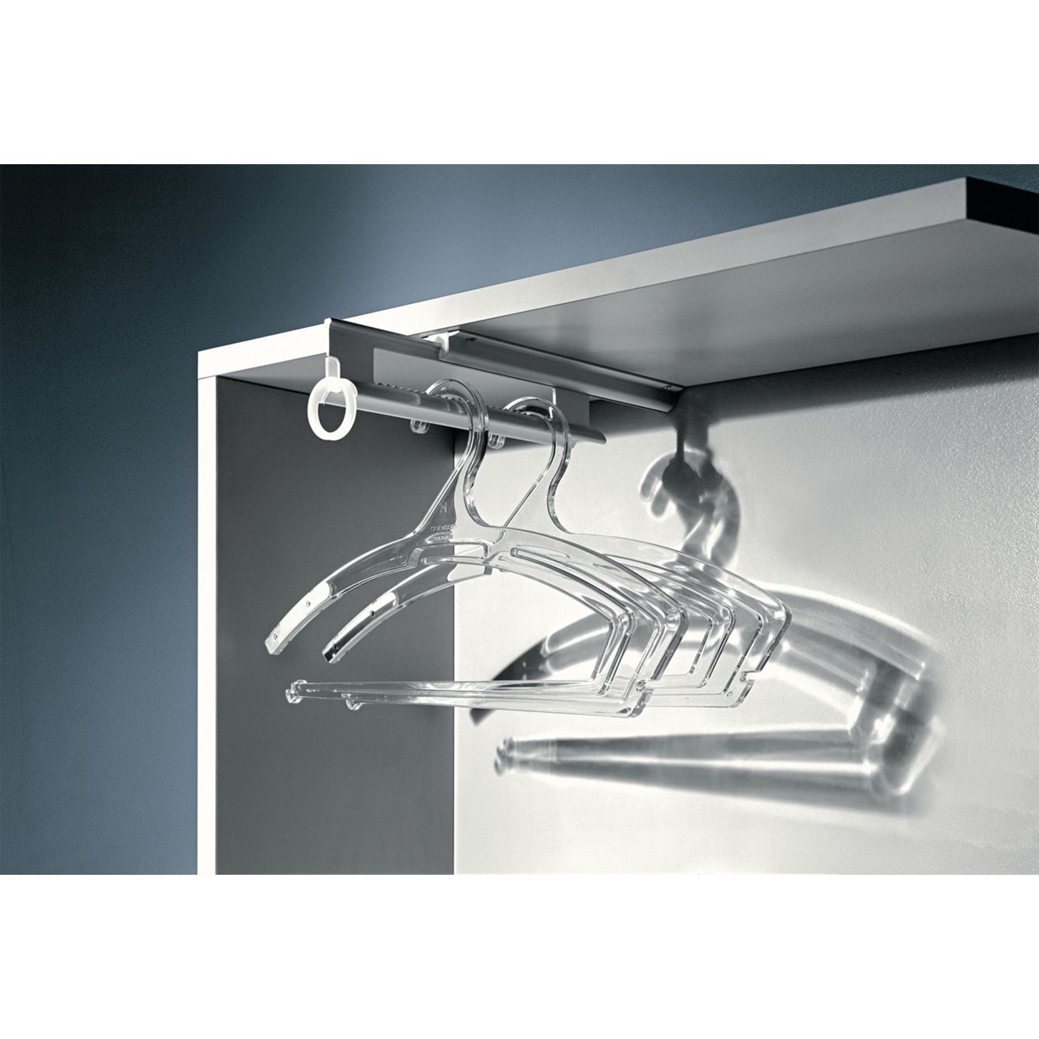 PERCHA CORREDERA L365 SILVER/BLC