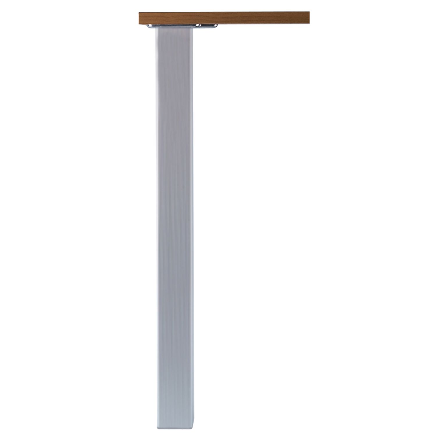 Base de mesa - 705 mm cuadrado 60 - Aspecto de acero inoxidable cepillado