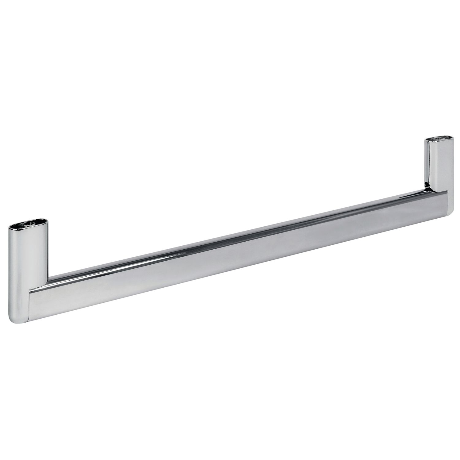 SOPORTE TUBO OVAL 30X15 CROMADO