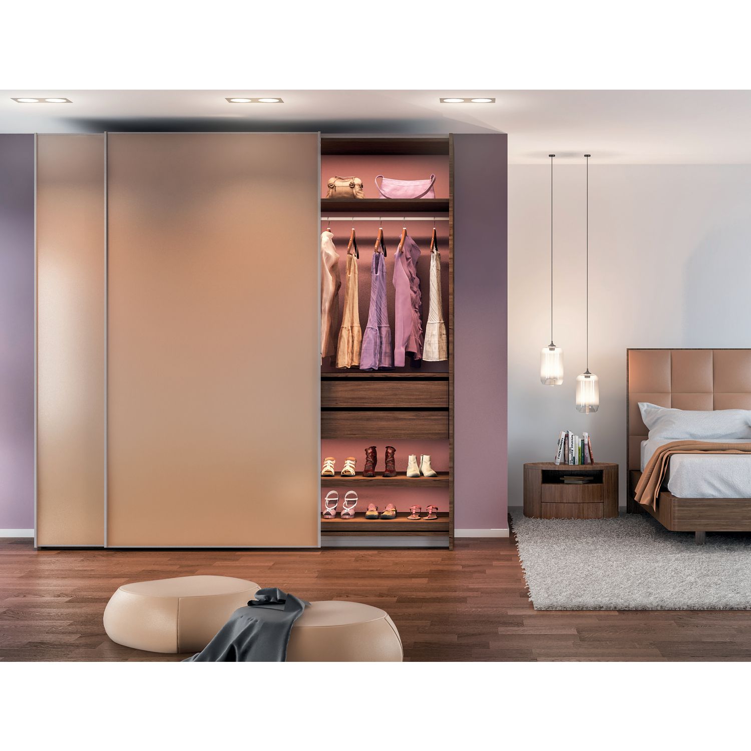 Embellecedor de madera Hawa Combino 50 H FS 2 ó 3 puertas