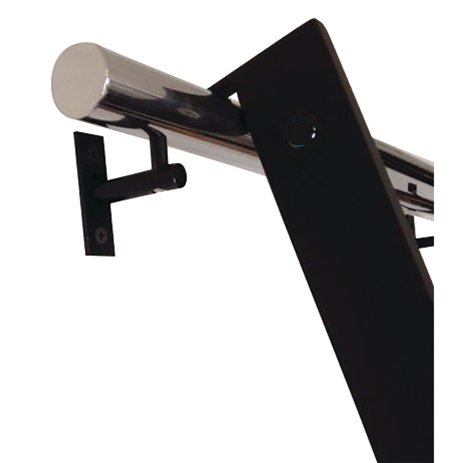 SOPORTE DE TUBO DE ACERO LACADO EN NEGRO