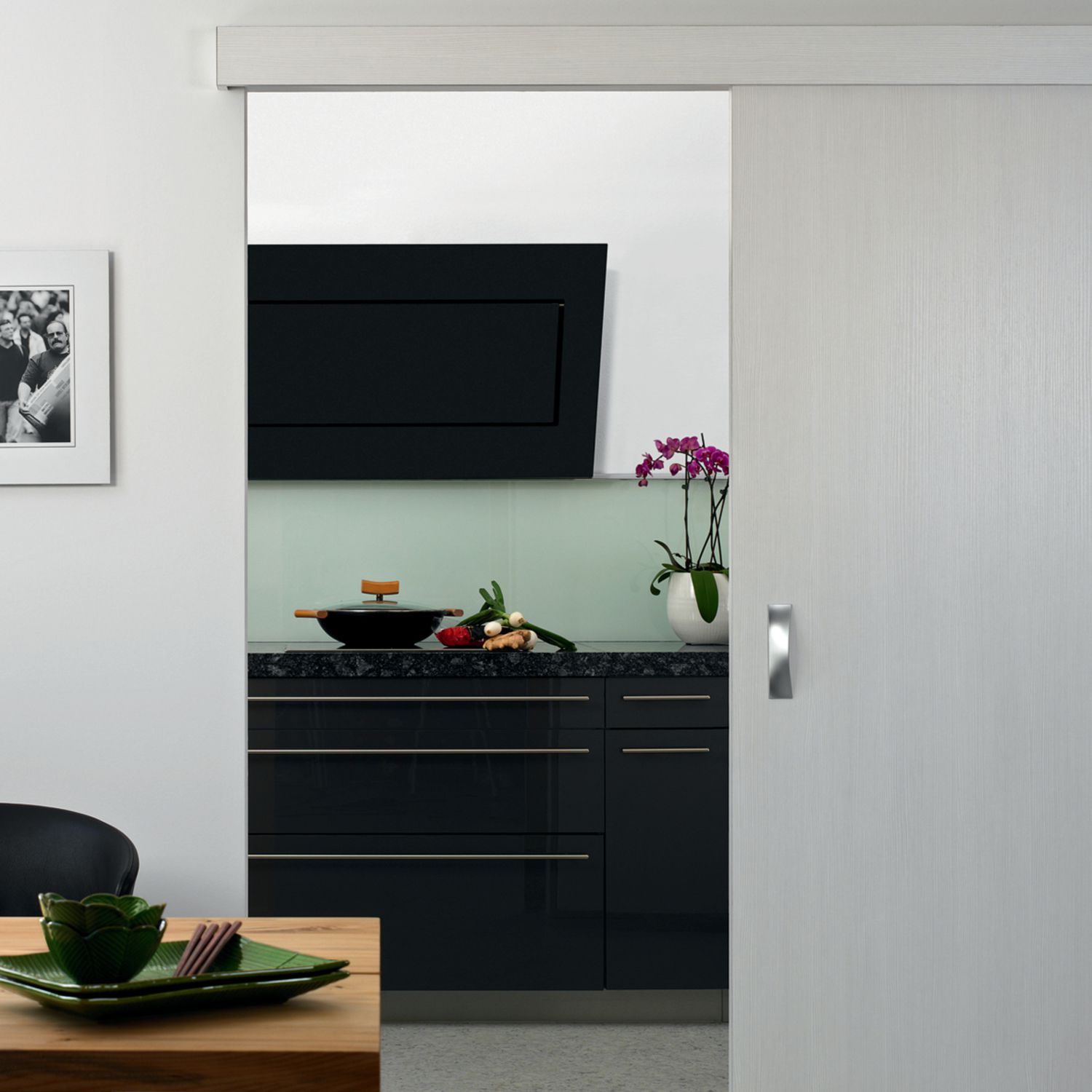 Embellecedor de madera de 1 puerta Hawa Porta 60/100 H/HC