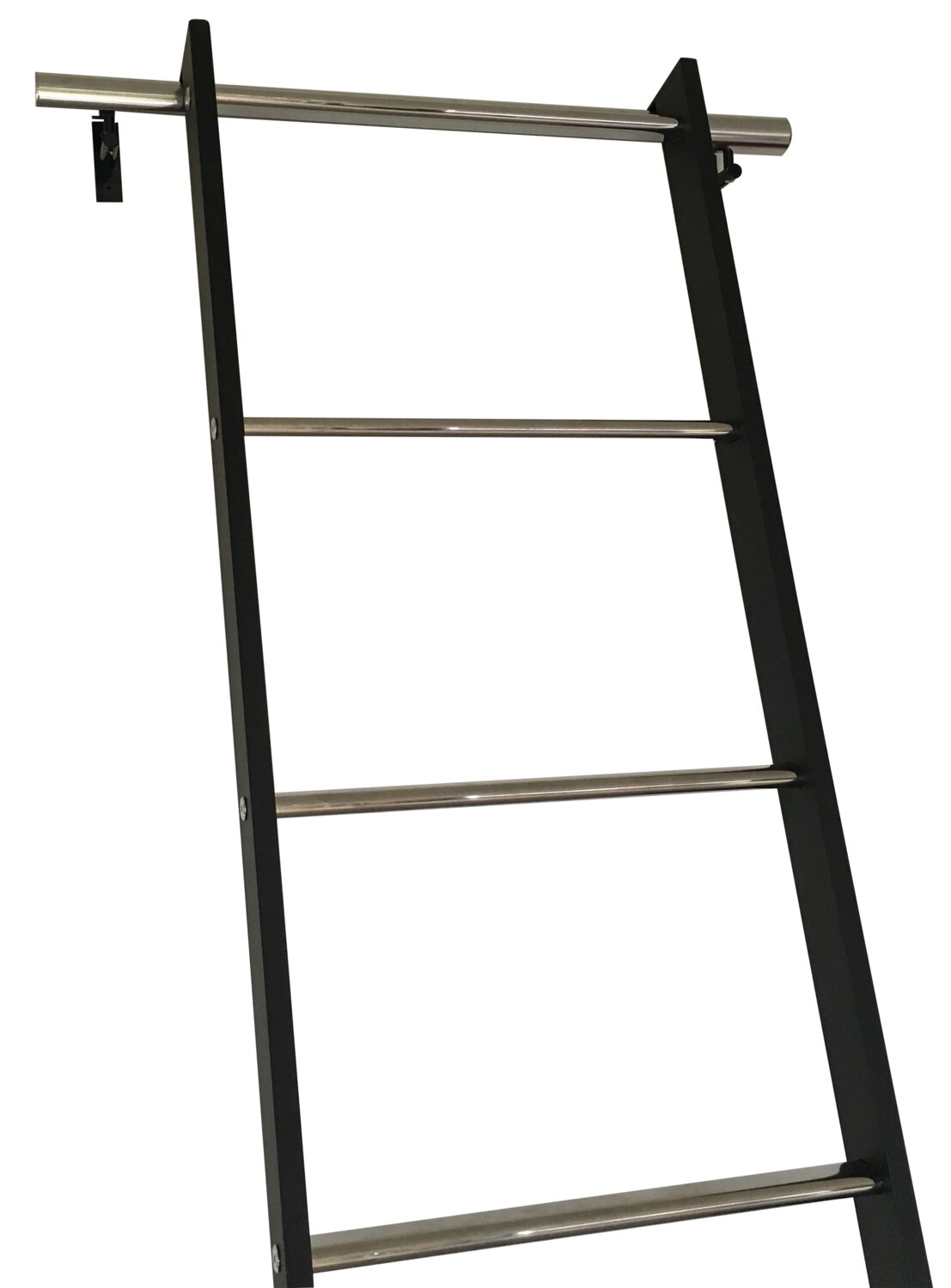 Escalera de biblioteca negra