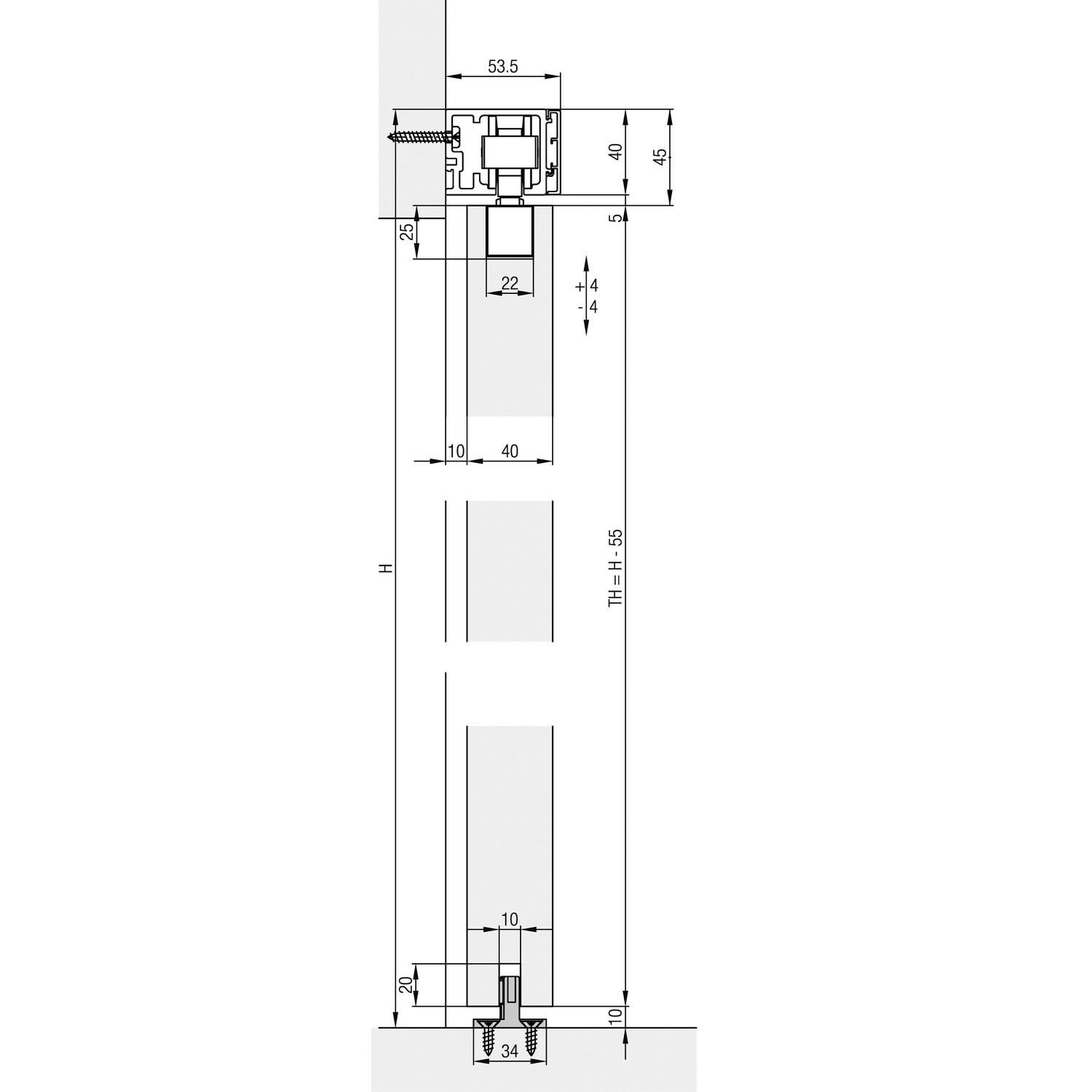 Embellecedor de madera de 1 puerta Hawa Junior 100 B