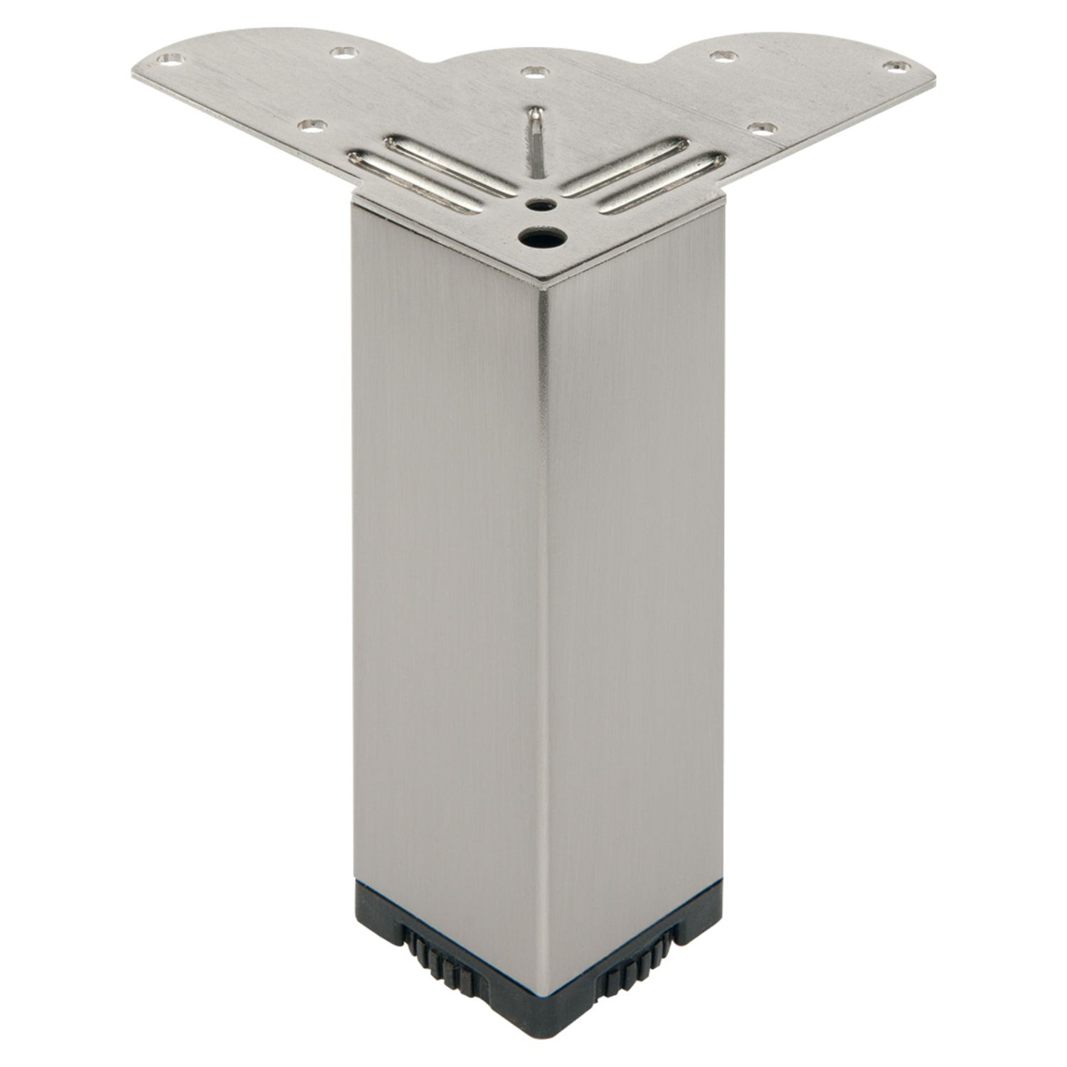 Pata cuadrada de acero para muebles