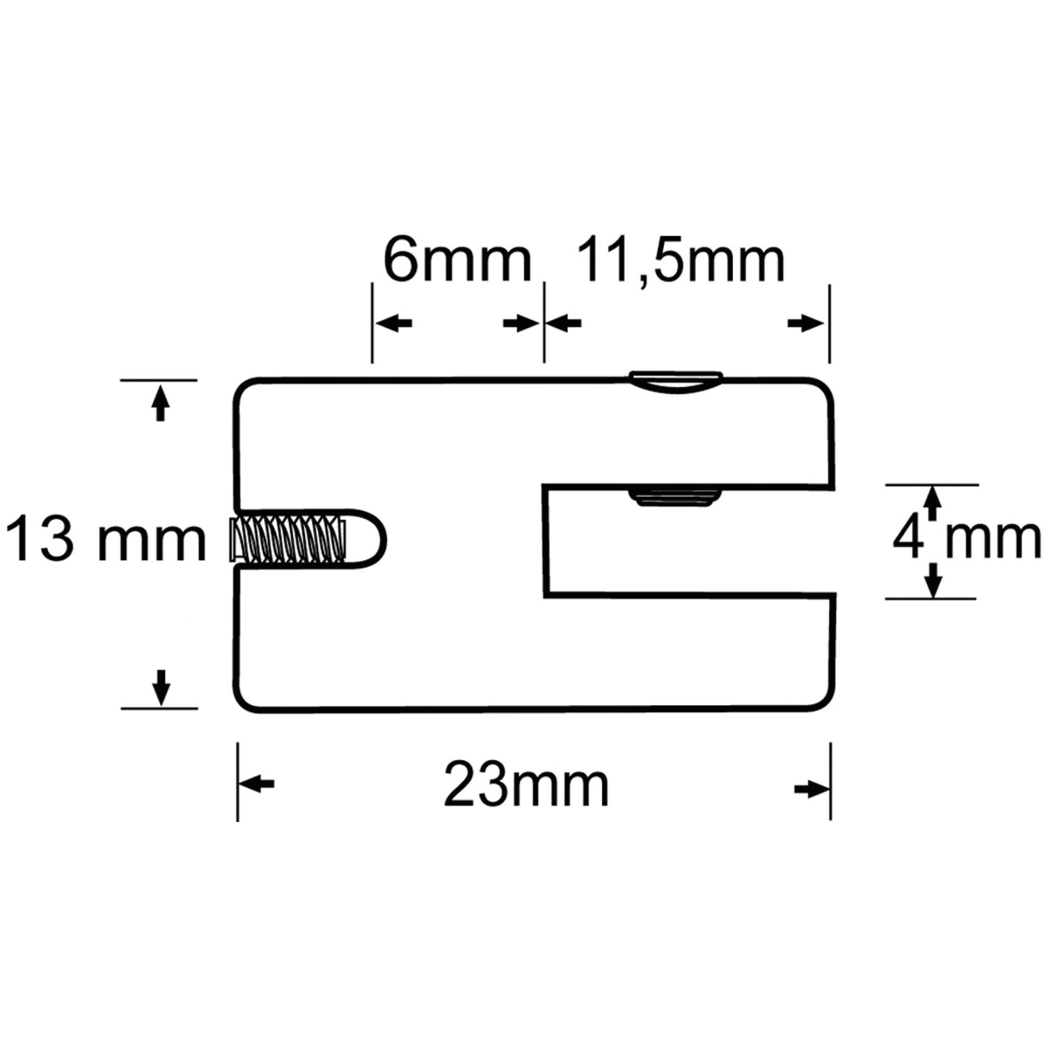 SUP. PANTALLA SIMPLE PUERTA MAX. DPI 3mm
