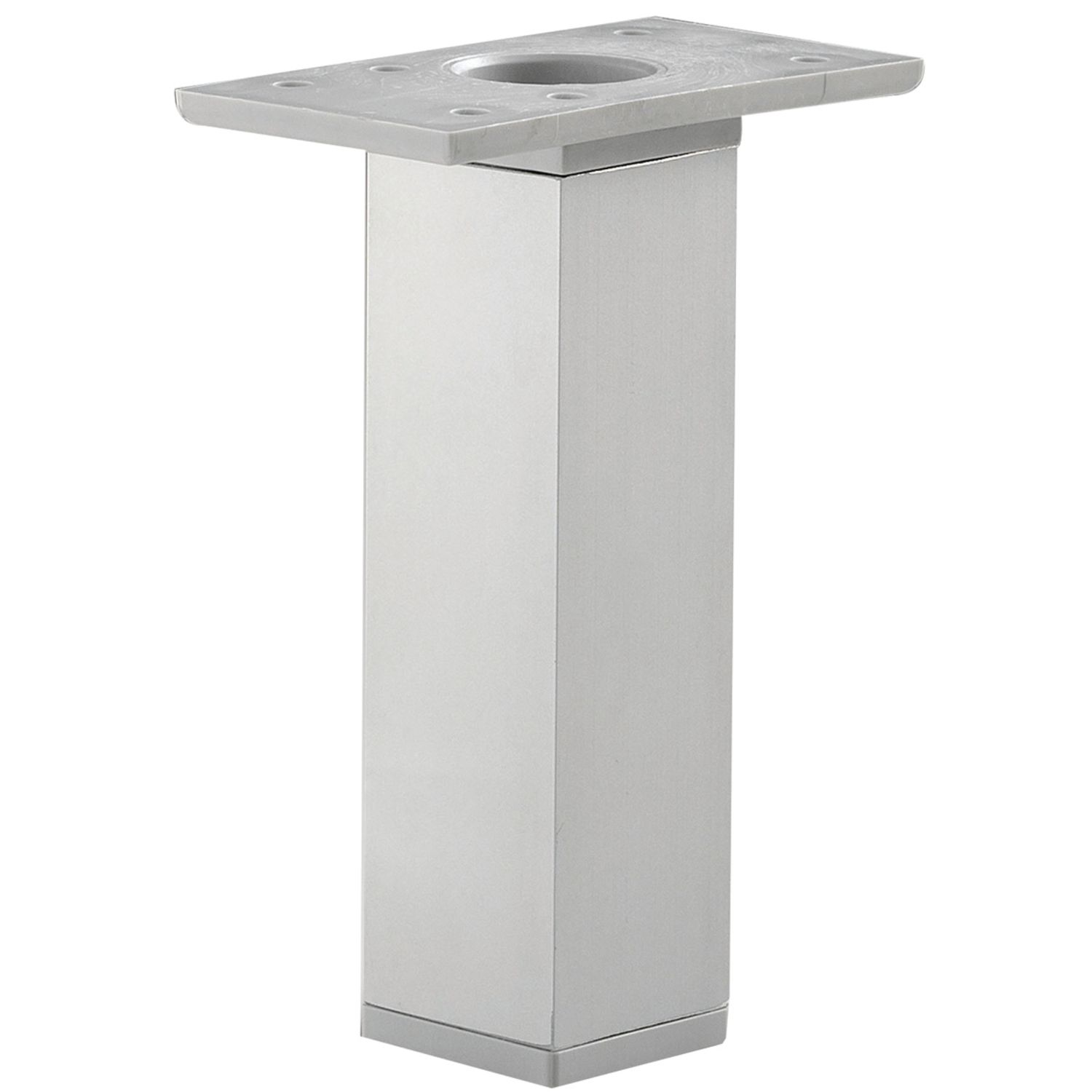 Pata cuadrada de aluminio para muebles