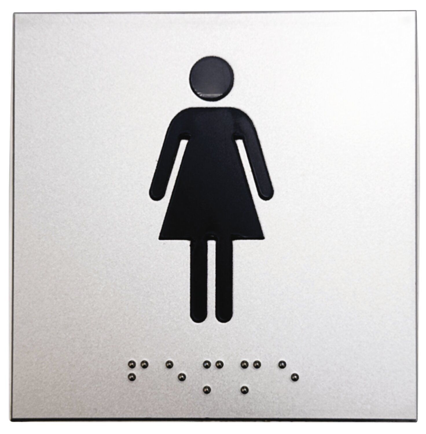 Folleto de señalización en braille y pictogramas en relieve