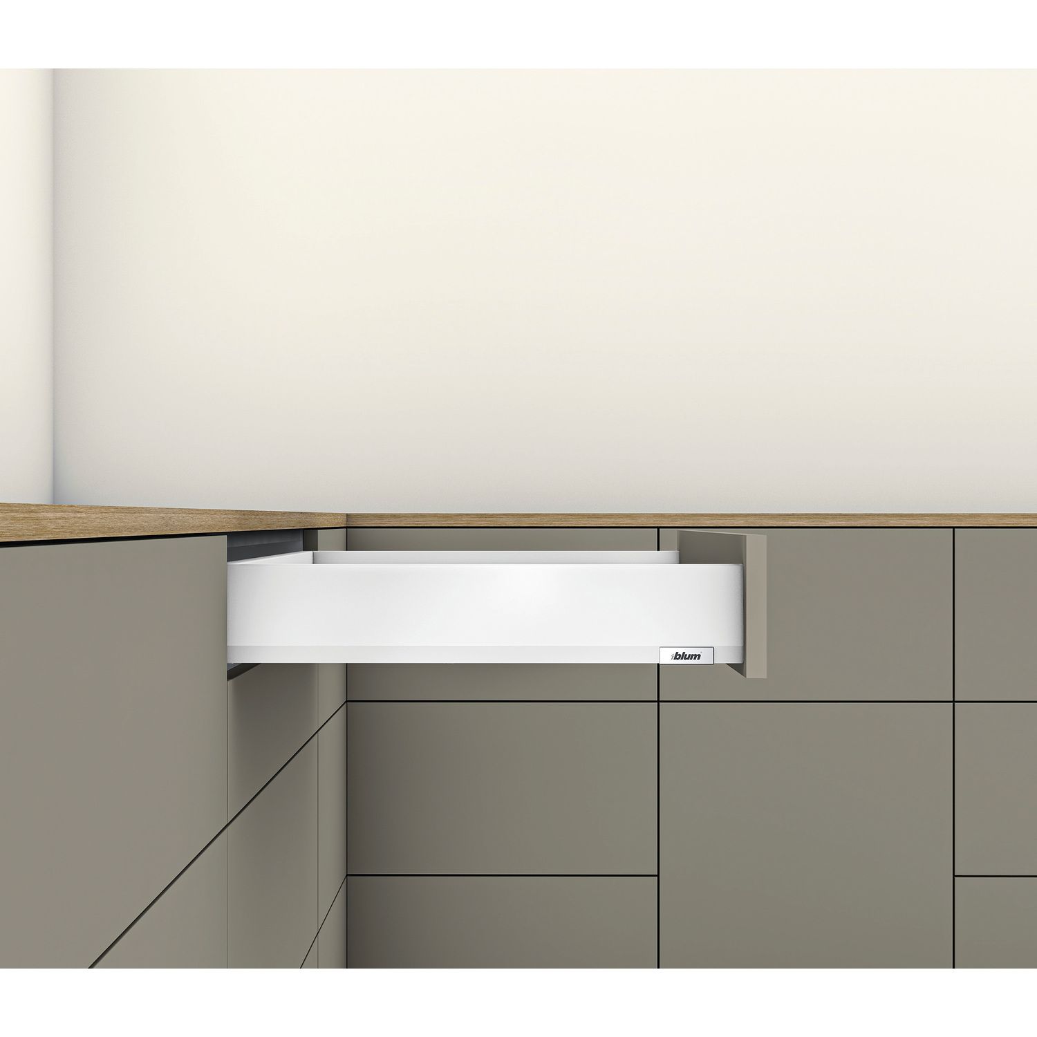 Kit de cajones MERIVOBOX - Seda blanco mate - BLUMOTION