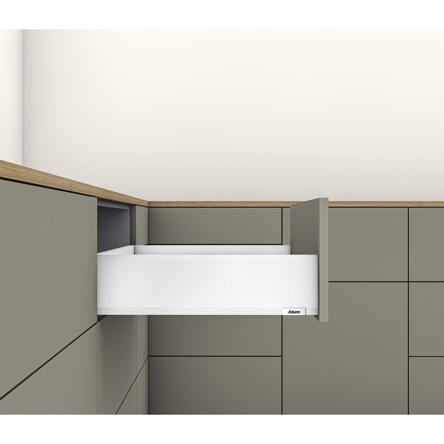 Kit de cajones MERIVOBOX - Seda blanco mate - BLUMOTION