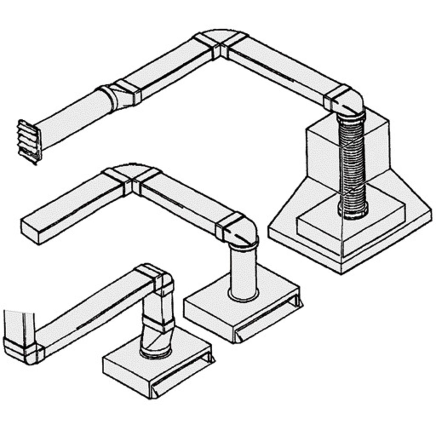 Conducto de ventilación flexible - 10, 12,5