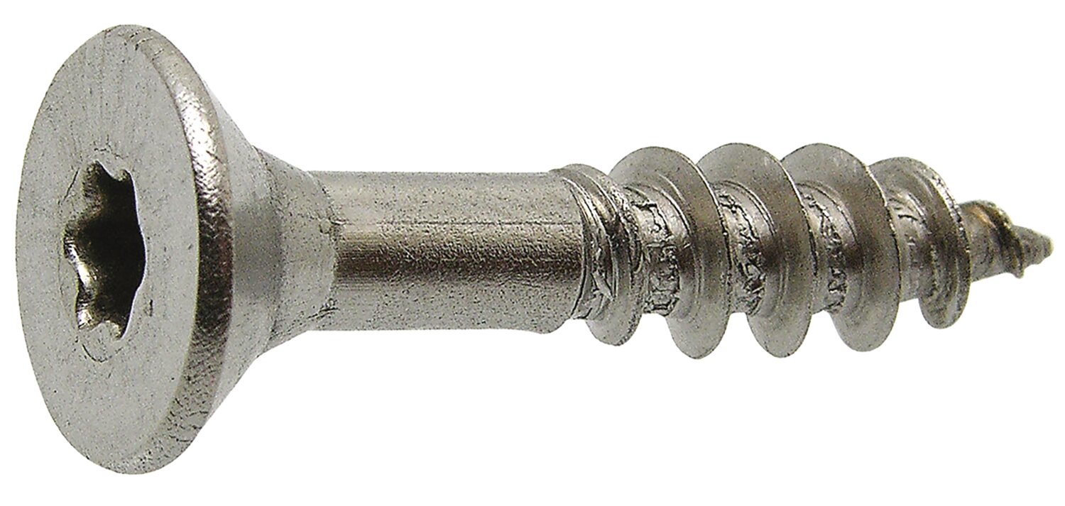 Tornillos avellanados de cabeza torx para madera y aglomerado