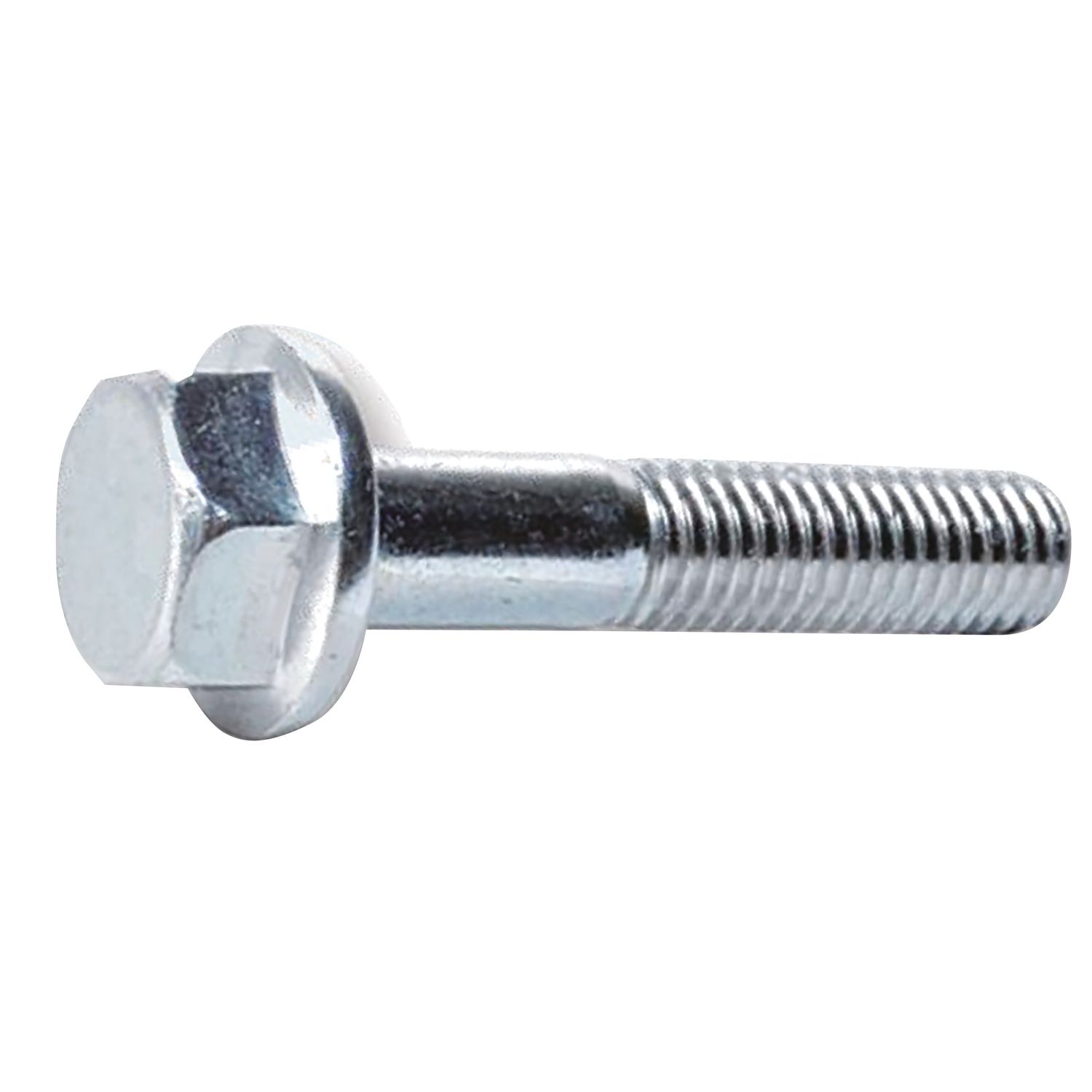 Tornillos metálicos con cabeza hexagonal y base dentada Acero galvanizado blanco