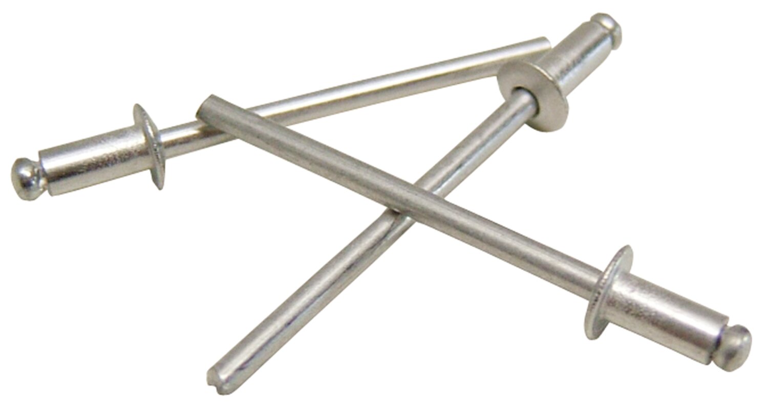 Remache de cabeza plana totalmente de aluminio