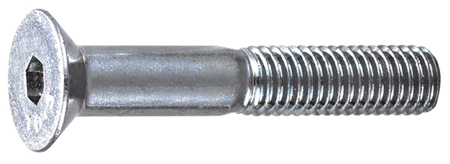 Tornillo metálico hueco hexagonal avellanado
