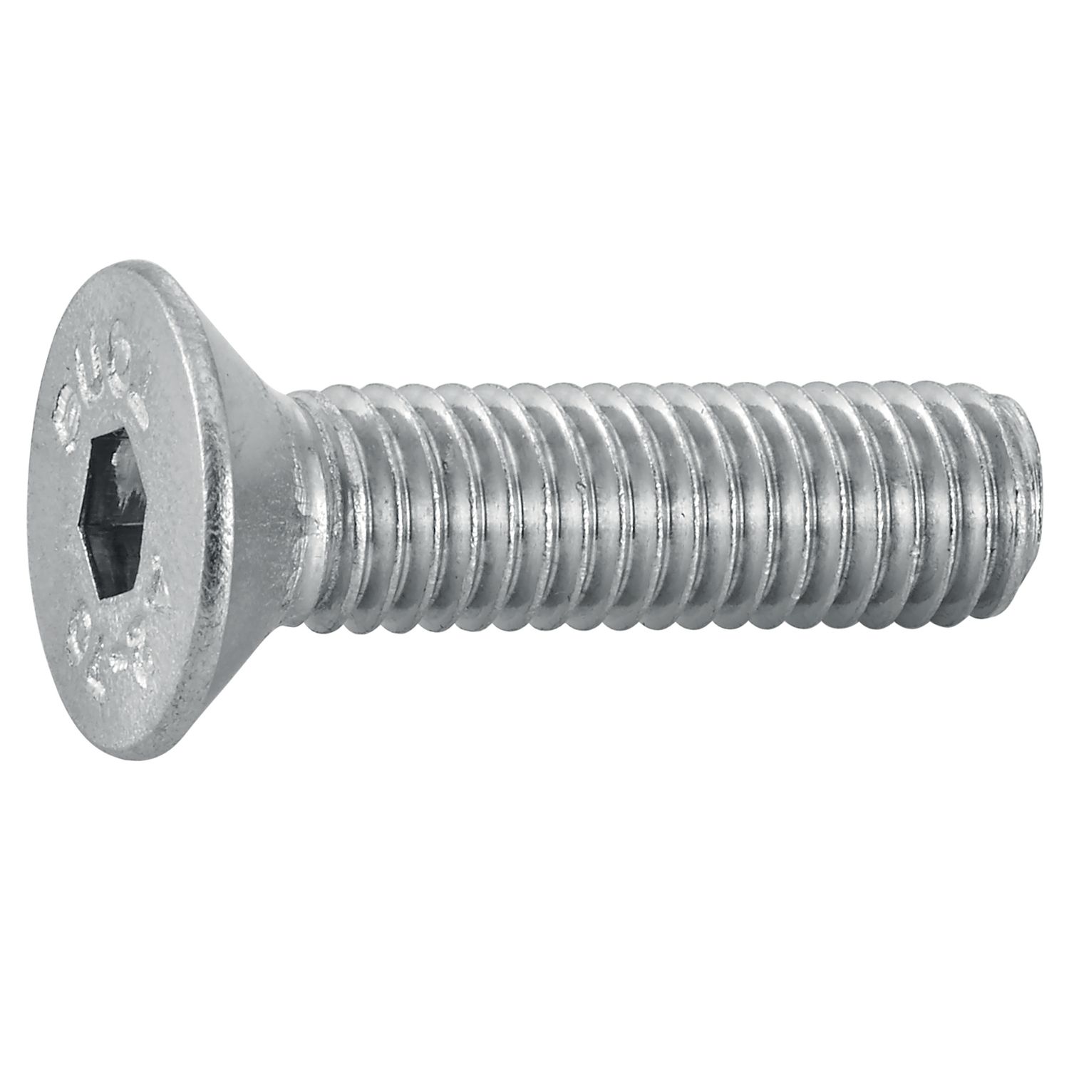 Tornillo metálico hueco hexagonal avellanado
