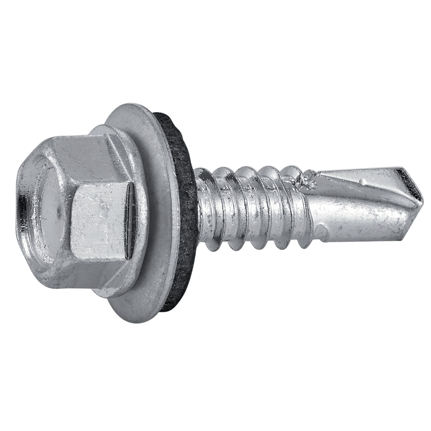 Tornillo autoperforante de cabeza hexagonal con arandela