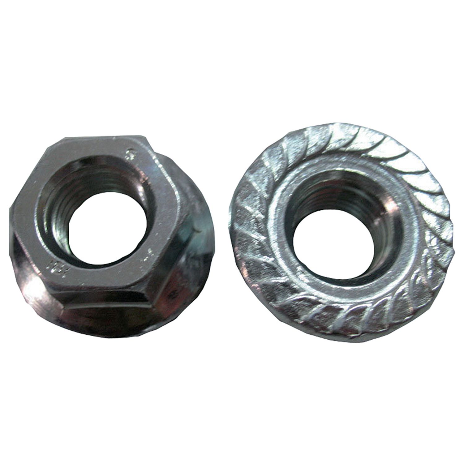 Tuerca con base dentada