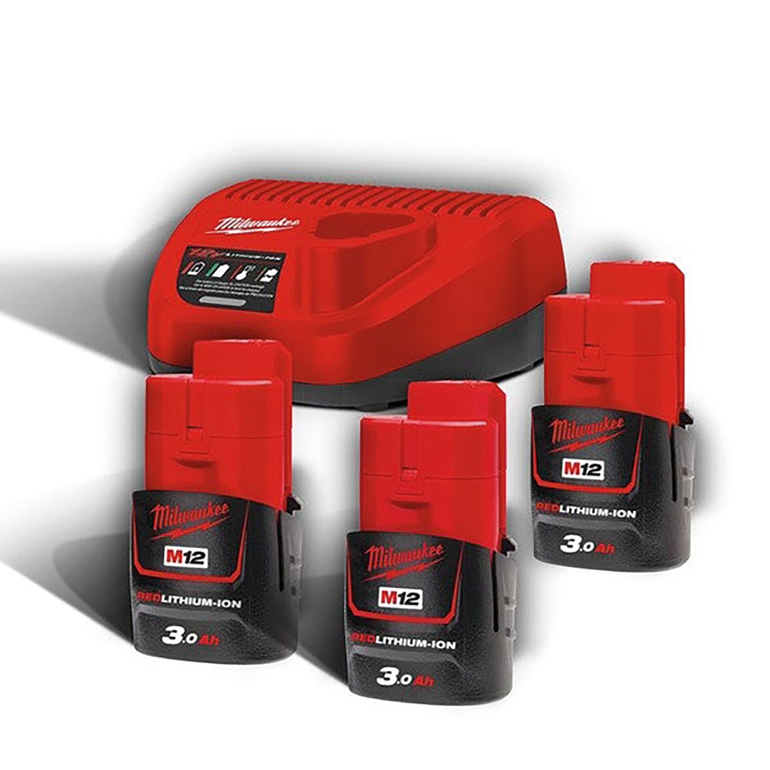 Pack de 3 baterías + cargador de 12 V