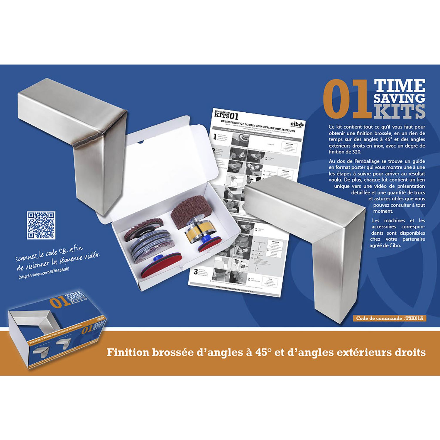 Kits de pulido para ángulos rectos exteriores