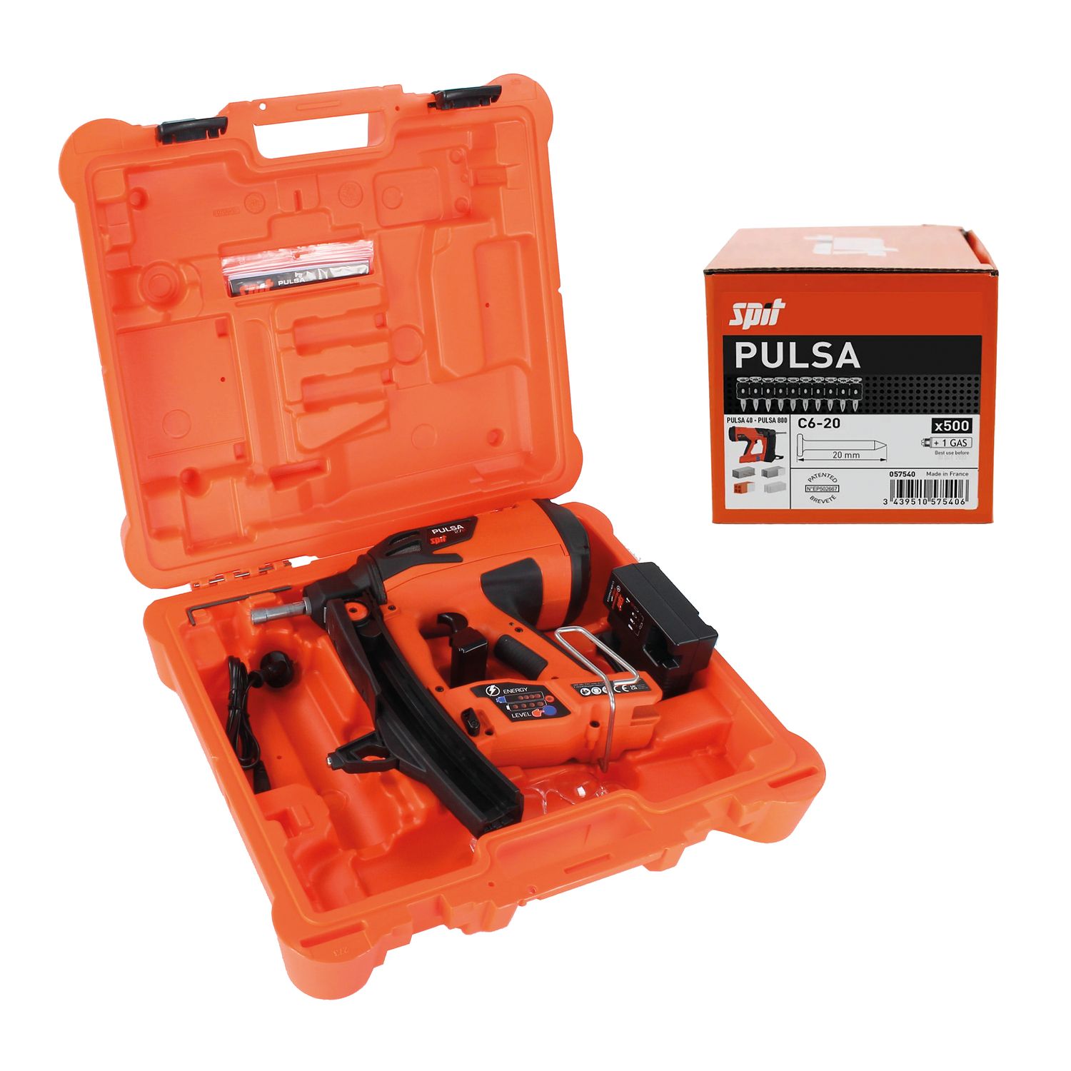 Pulsa 27P clavadora de gas + paquete de clavos