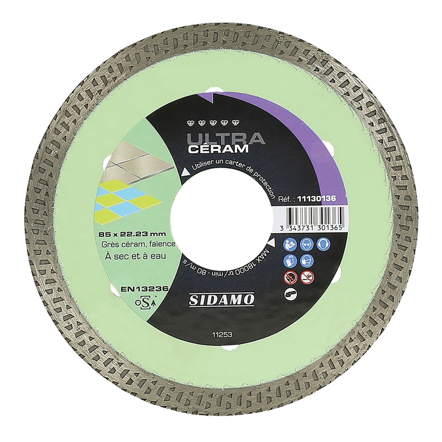 Disco diamantado ultracerámico