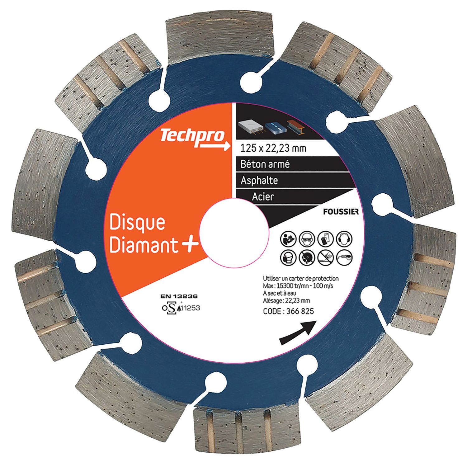 Disco de diamante para hormigón mixto