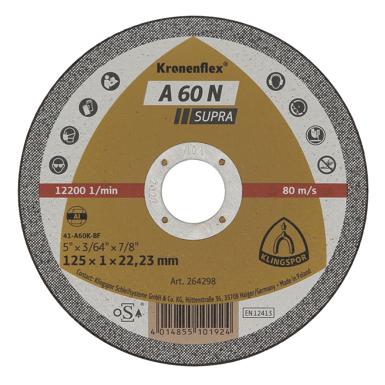 DISCO PLANO DE ALUMINIO PARA MALETERO 12