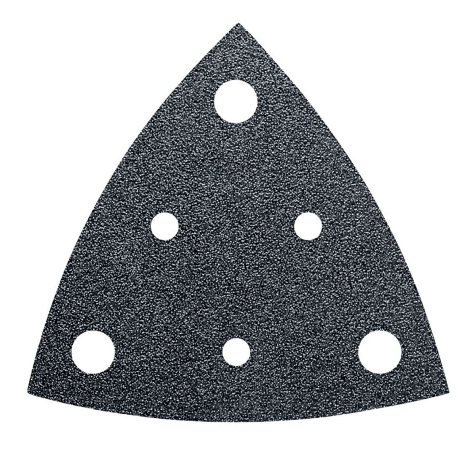 Abrasivo triangular con perforación