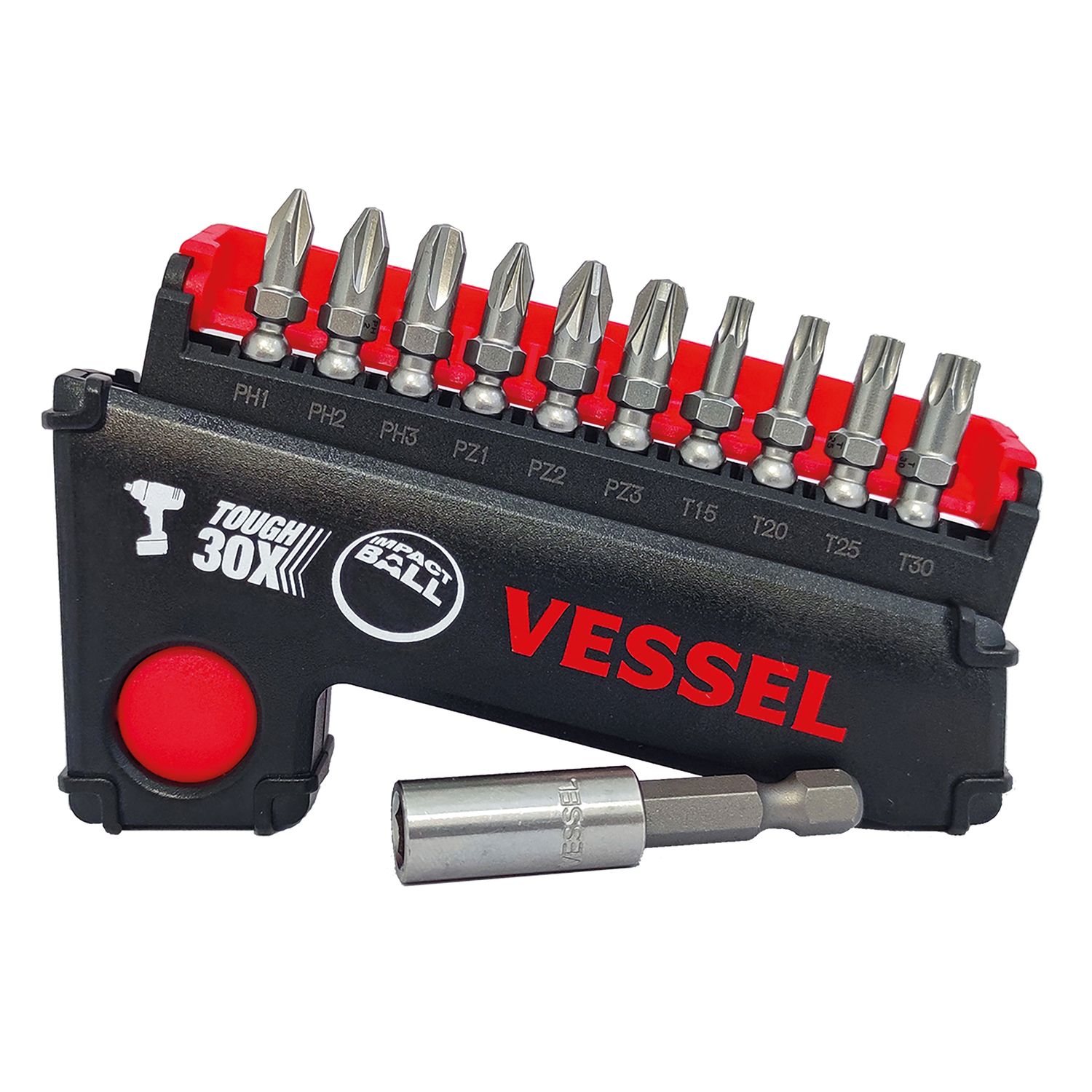 JUEGO DE 11 PUNTAS DE IMPACTO PH/PZ/TORX