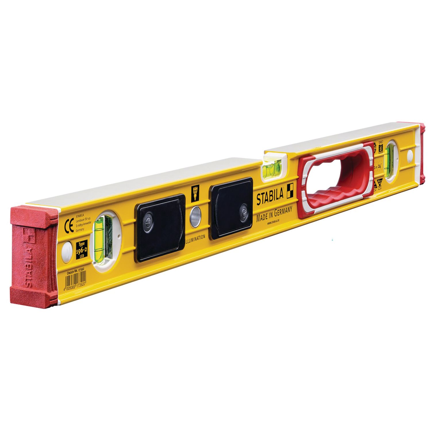 NIVEL DE BURBUJA TIPO 196-2 LED 61CM