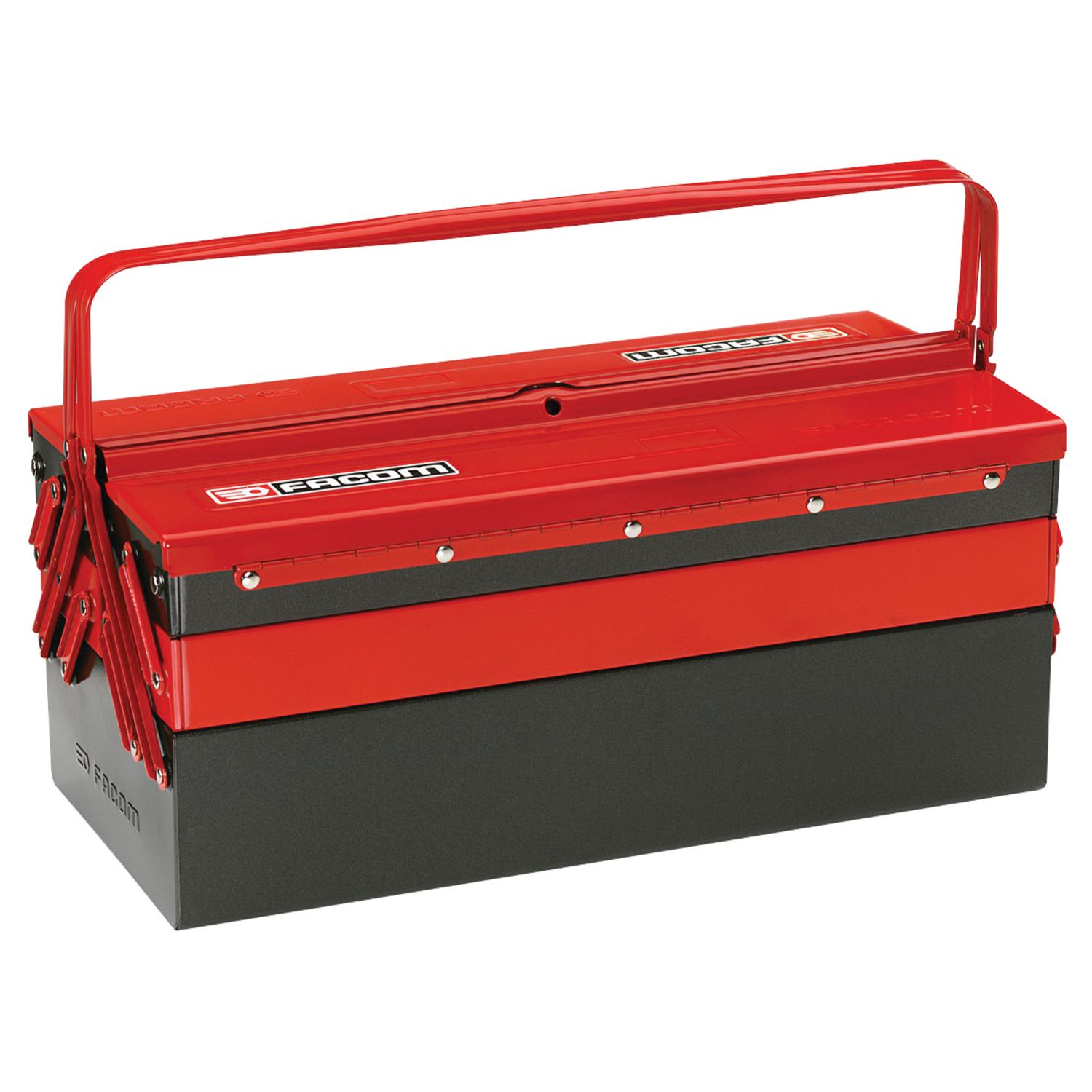 Caja de herramientas con 5 compartimentos