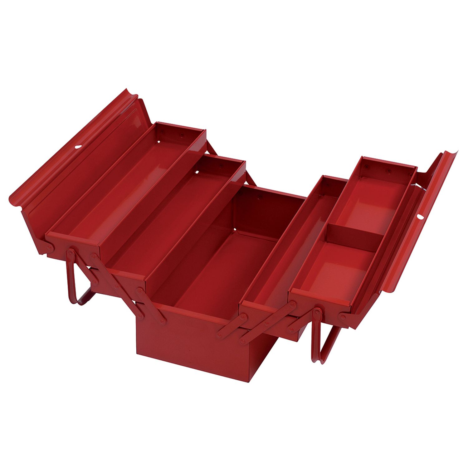 Caja de herramientas con 5 compartimentos