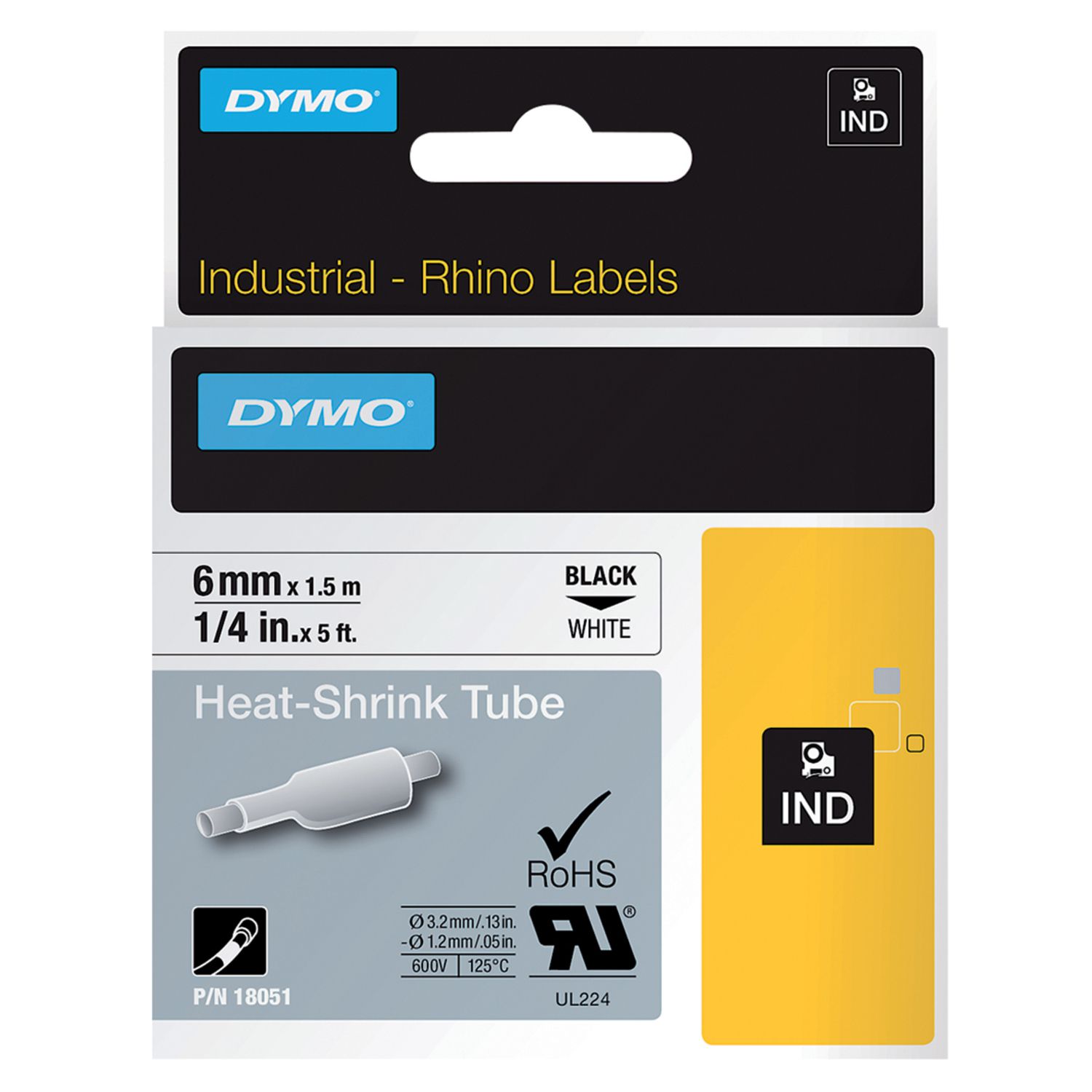 CINTA TERMO P RHIO 12MM B/N