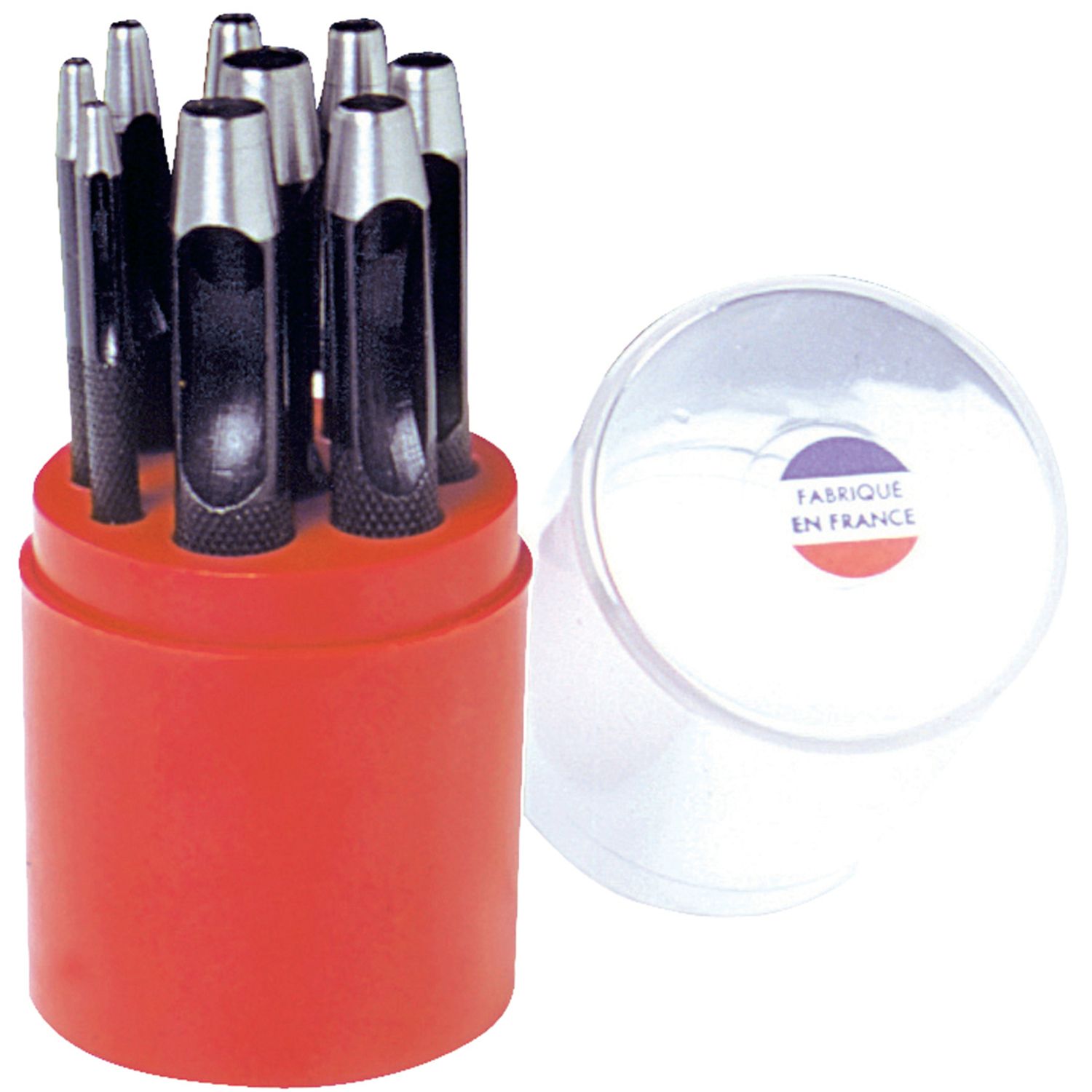 JUEGO DE 9 PUNZONES DE 2 A 10 MM