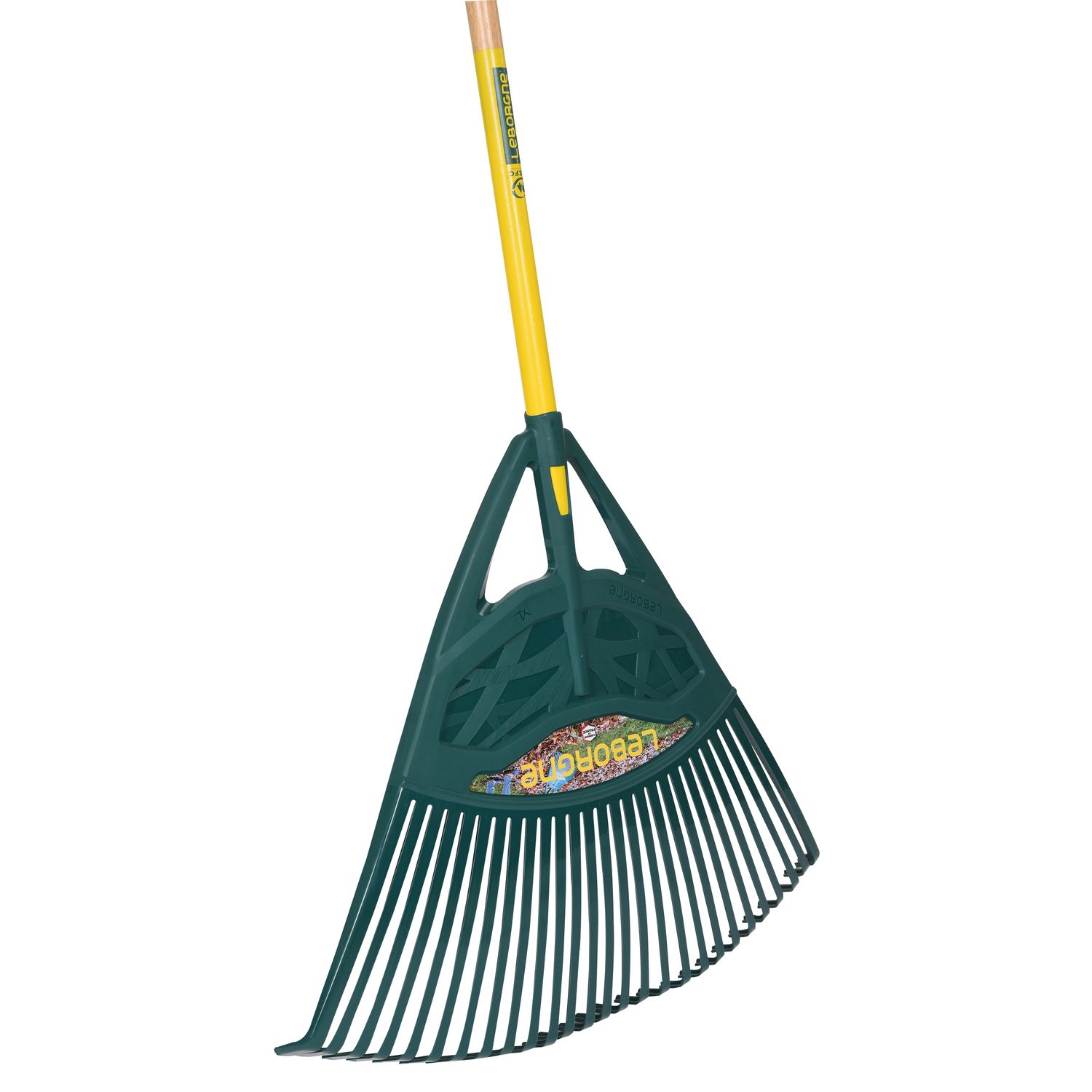 ESCOBA DE CÉSPED XL 65CM CON MANGO
