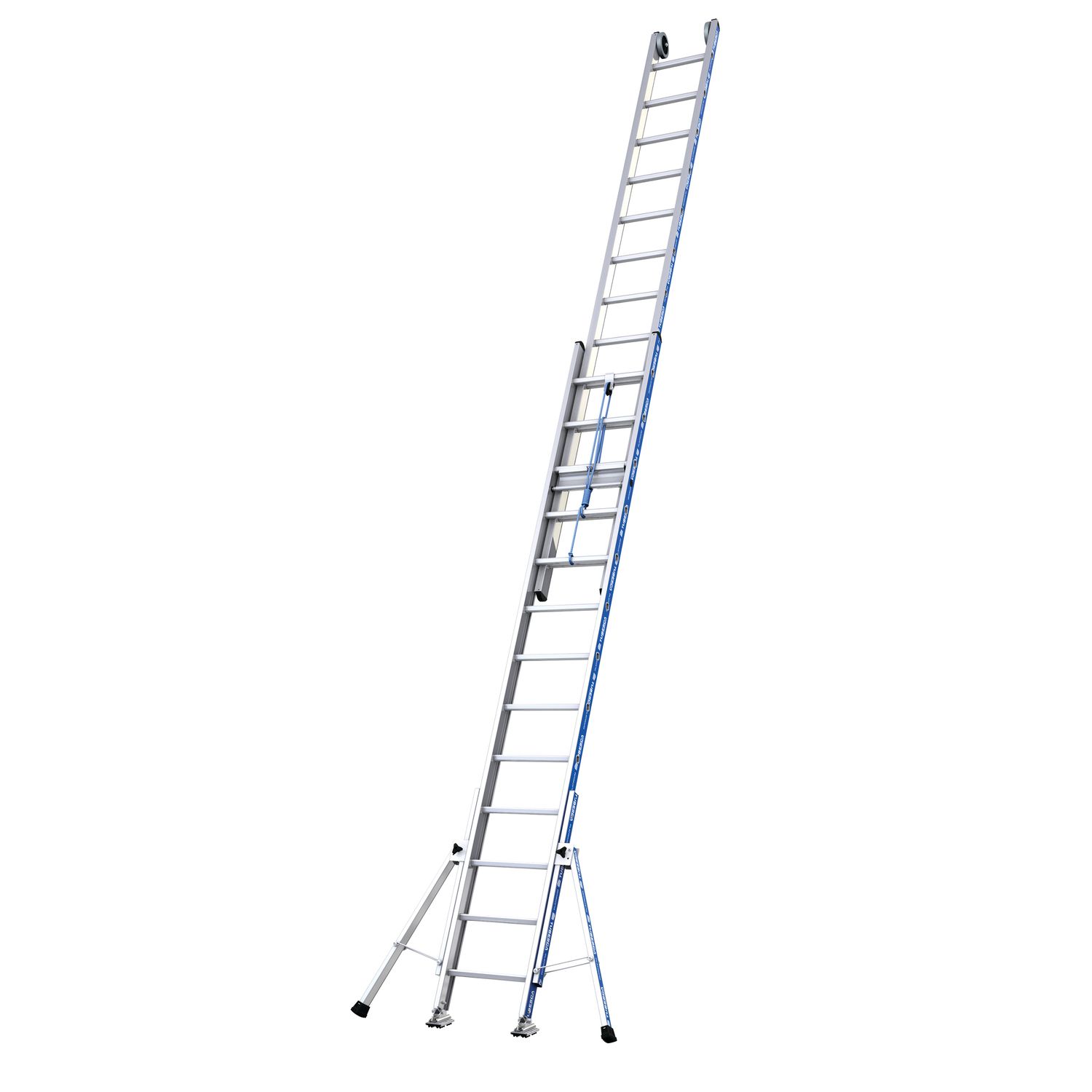 Escalera extensible de 2 tramos PLATINIUM 500 AGRIP con cuerda