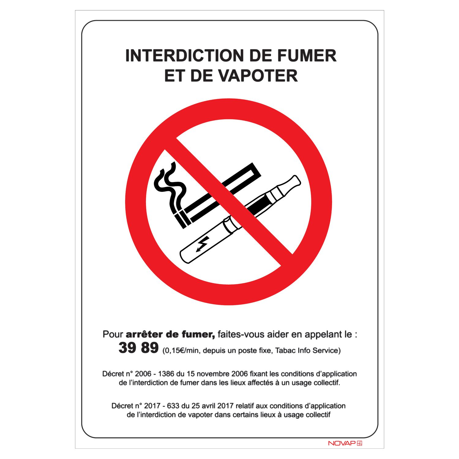 PROHIBICIÓN DE FUMAR Y VAPEAR