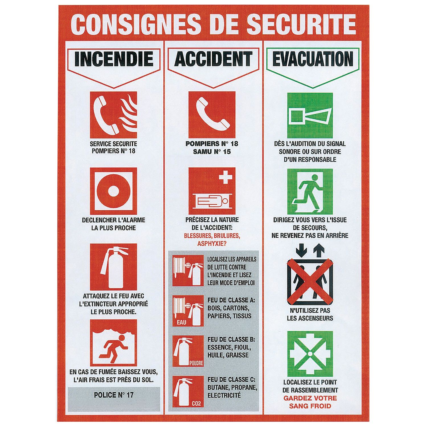 SEÑAL DE INSTRUCCIONES DE SEGURIDAD 460X