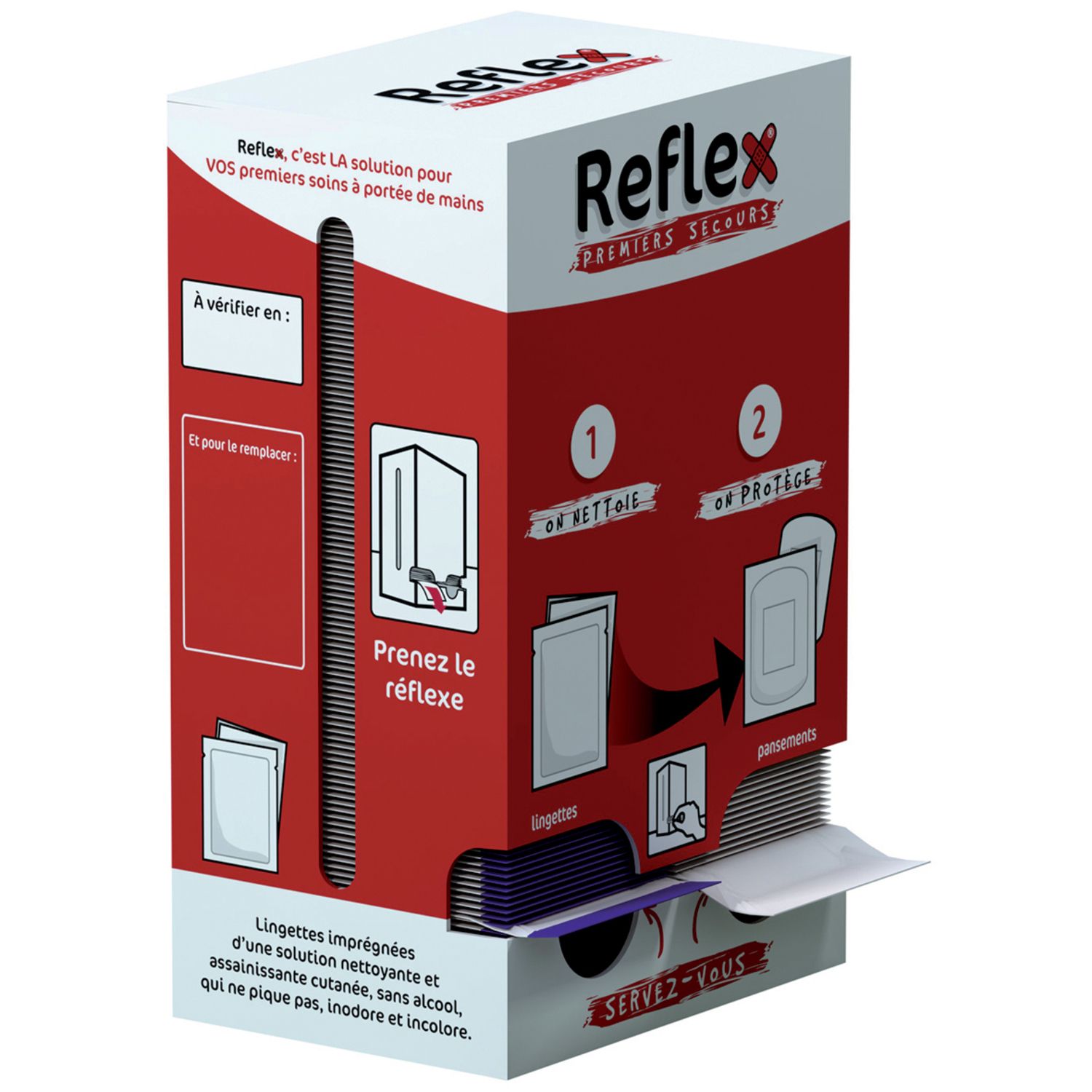 DISPENSADOR DE PRIMEROS AUXILIOS REFLEX