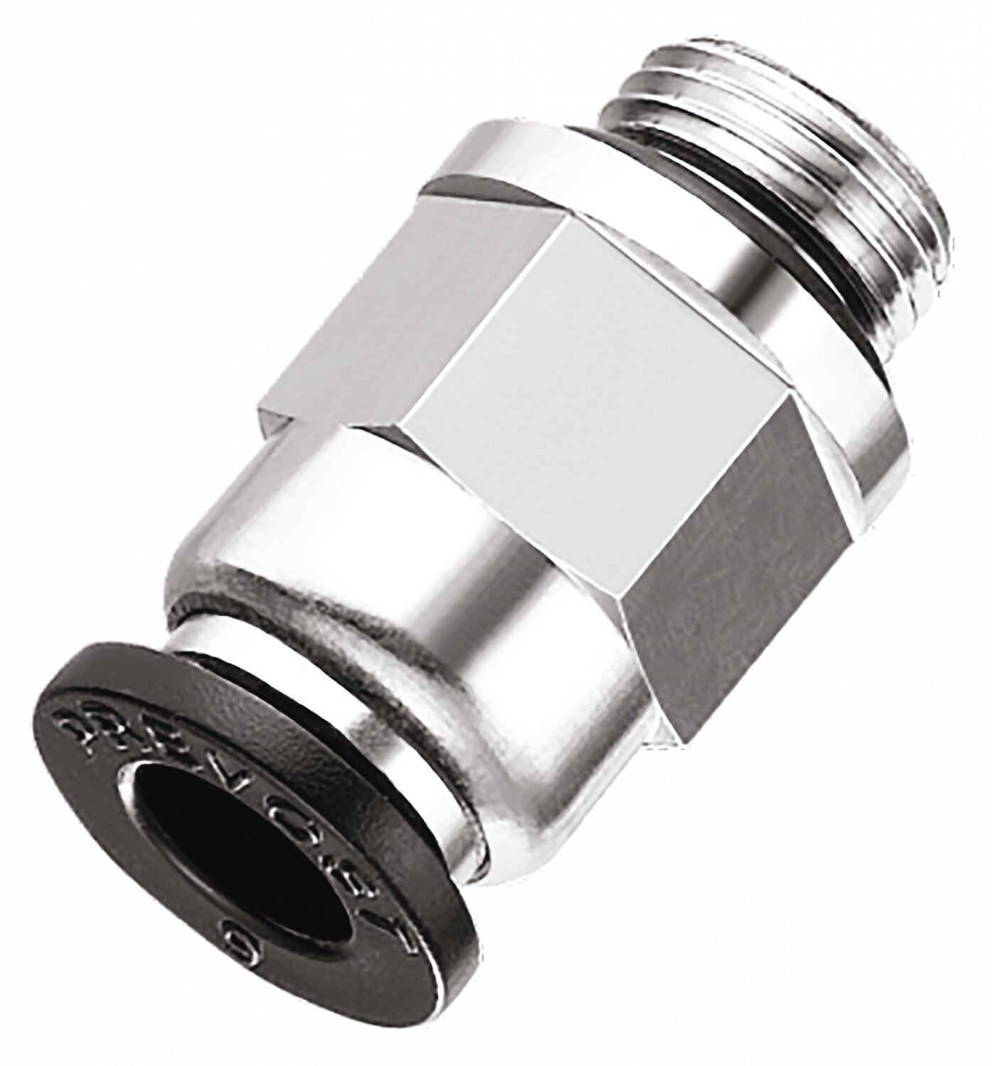 Conector macho recto cilíndrico conexo