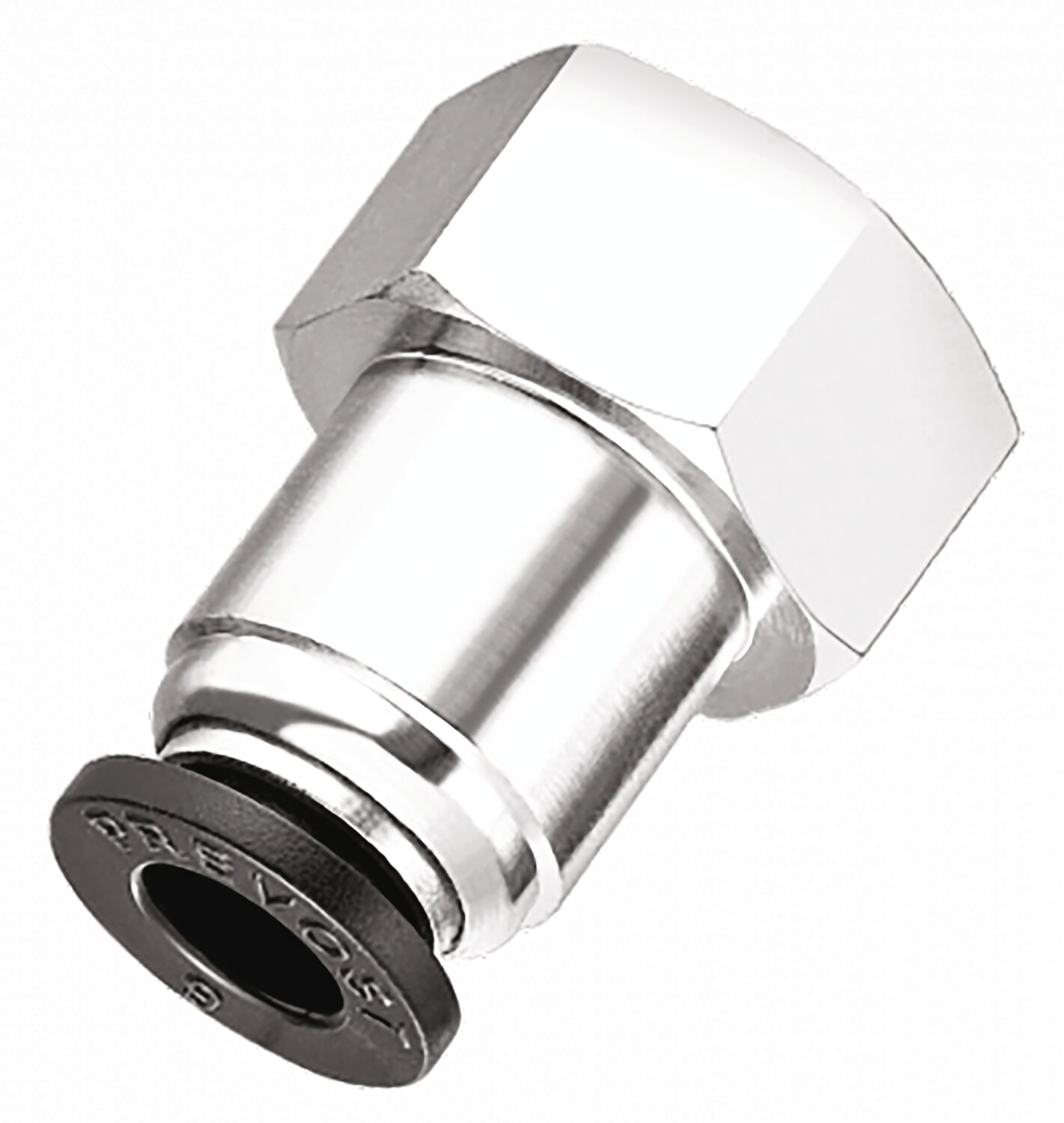 Conector hembra cilíndrico recto conexo