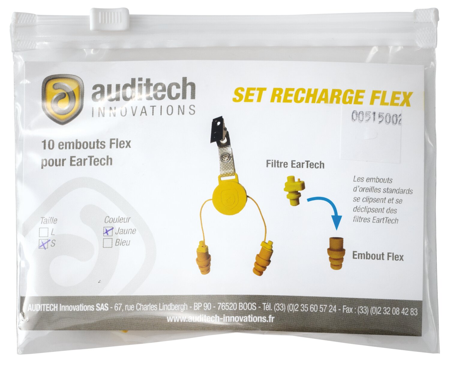 Recambio de 5 pares de almohadillas Eartech