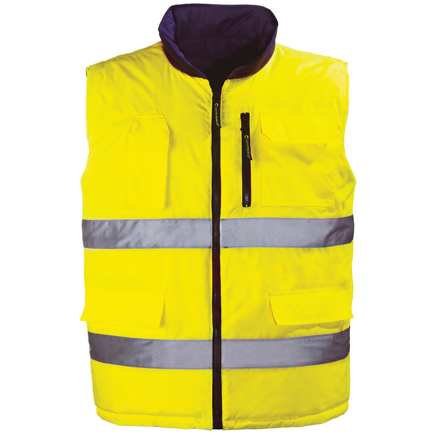 Chaleco sin mangas reversible HV Amarillo