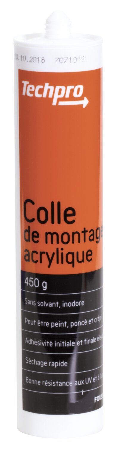 ADHESIVO ACRÍLICO DE MONTAJE TECHPRO