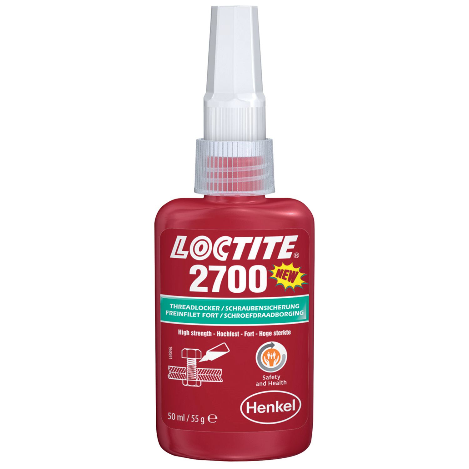 FIJADOR DE ROSCAS FUERTE LOCTITE 2700 50